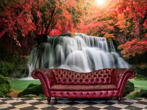 Vatreni Vodopad Jeseni