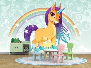 Veseli Jednorog Pod Duginim Nebom