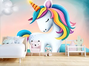 Sanjivi Jednorog Duginih Boja