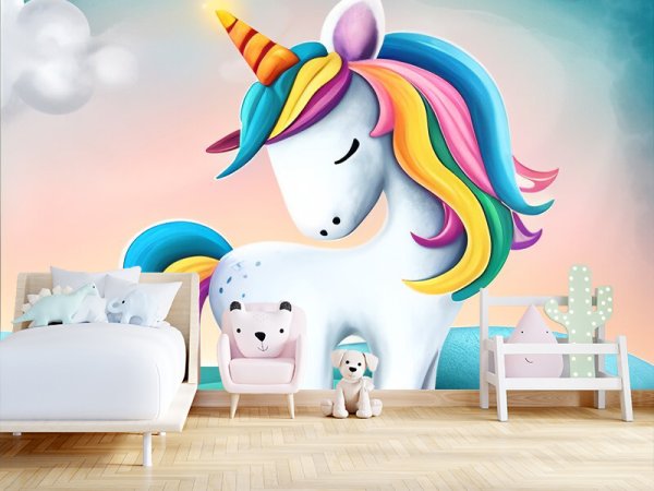 Sanjivi Jednorog Duginih Boja