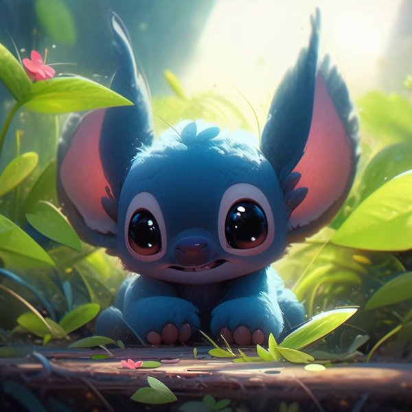 Stitch u zagrljaju tropske prirode