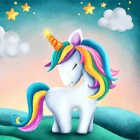 Sanjivi Jednorog Duginih Boja