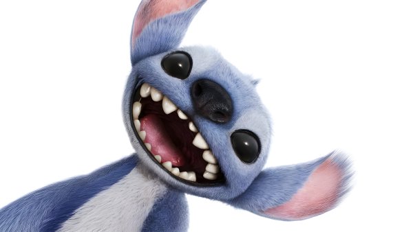 Razigrani Stitch u velikom kadru