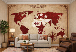 Crveno-Bela Mapa Ponosnog Sveta