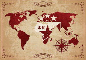 Crveno-Bela Mapa Ponosnog Sveta